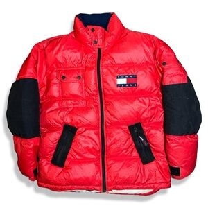 Vintage 90s Tommy Hilfiger Down Fill Puffer Jacket